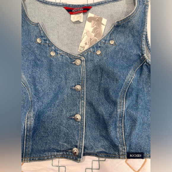 Rockies Western Denim Vest - Picture 3 of 3